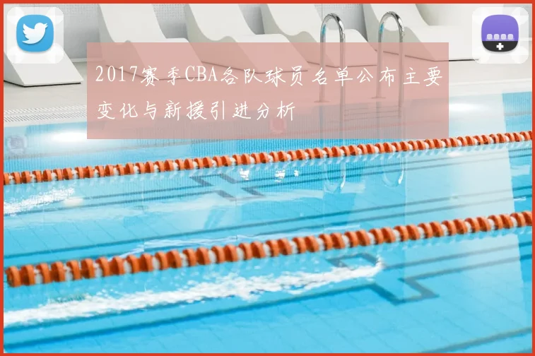 2017赛季CBA各队球员名单公布主要变化与新援引进分析